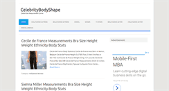 Desktop Screenshot of celebritybodyshape.com